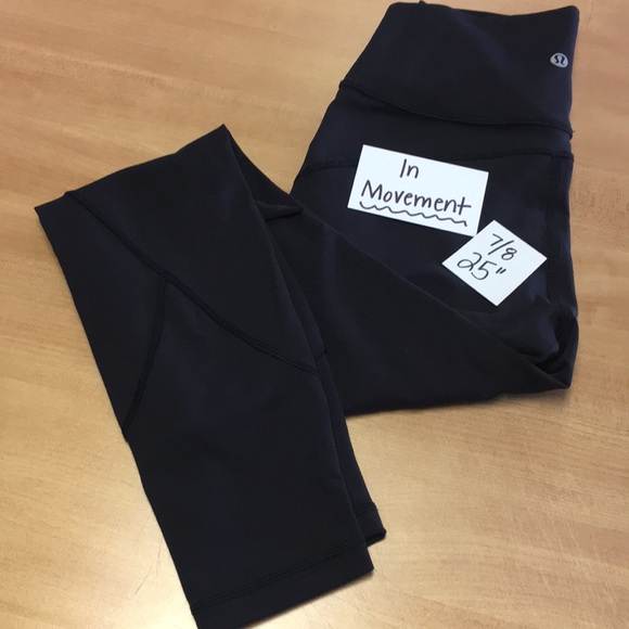 lululemon athletica Pants - Lululemon in Movement 7/8 Pants Black Sz 4